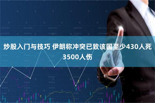 炒股入门与技巧 伊朗称冲突已致该国至少430人死3500人伤